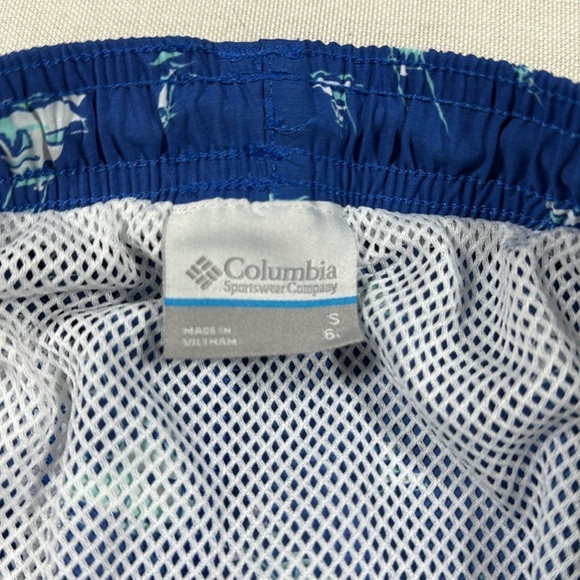 Columbia Men’s Swim Trunks Blue Boat Print Backcast Shorts S NWT 6” Inseam UPF - Picture 7 of 15